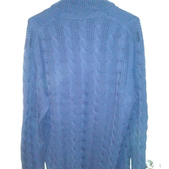 Ledbury: Navy Blue "The Nottingham" Cardigan (2XL) - Picture 2 of 5